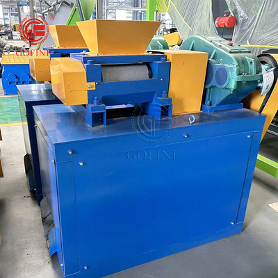 150mm Genişliği Çift Rol granulatör makinesi 1-2T/H Amonyum Sülfat Kompakt Gübre Üretim Tesisi