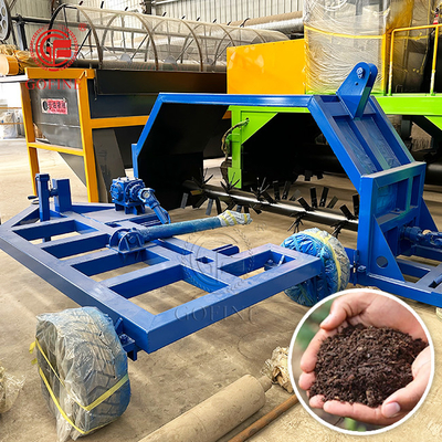 Çekim tipi kompost Windrow Turner Tarım için gübre üretim ekipmanları Yüksek üretim kapasitesi