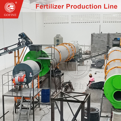 1 ton/saat NPK Granulator Organik Gübre Üretim Hatı Bileşik Üretim Tesisi