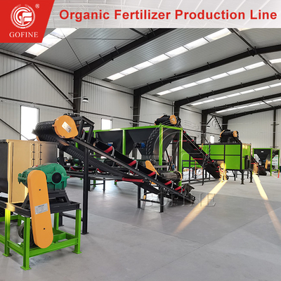 Çevre Koruması için CE Sertifikasyonu ile 1-2T/H Organik Gübre Üretim Hatı