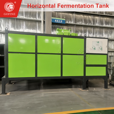 Doğal gübre üretimi için tam sıcaklık kontrolü ile yatay fermantasyon tankı