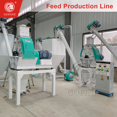 1 Ton/Saat Çok Fonksiyonlu Hayvan Yemi Pelet Üretim Hattı