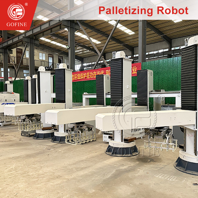 Paketleme hattı, saatte 800-1000 torba hızında yüksek paketleme hızı ile paletleme makinesi