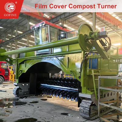Rulo Film Kaplama Fonksiyonu ile Mobil Organik Gübre Kompost Turner