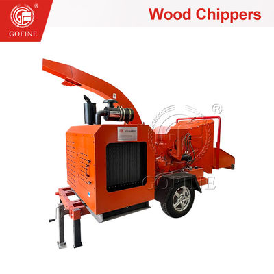 1-2 Ton/Saat Dizel Güçlü Ahşap Çöpçü Şubesi Çöpçü