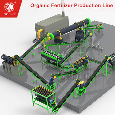 3-5 ton/saat gübre üretim hattı organik bileşik gübre ekipmanları üreticisi