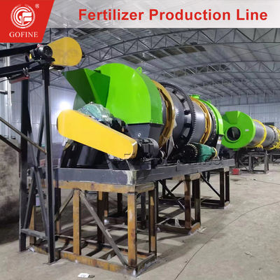 Rotary Karıştırma Pelletizer Makine Gübre Granulating Plant Projesi