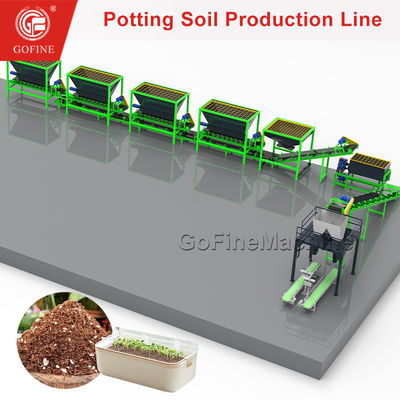 Industrial Soil Mixer Seed Starting Potting Mix Blending Production Line