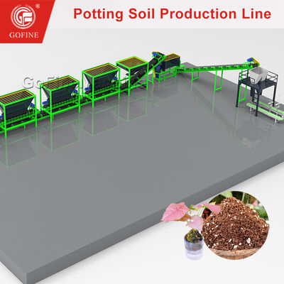 Bahçe Toprağı Karıştırıcı Saksı Toprağı Karıştırma Ekipmanı Harmanlama Üretim Hattı