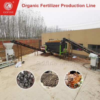 Belediye Atık Kompostu için Komple Gübre Üretim Hattı Ekipmanı