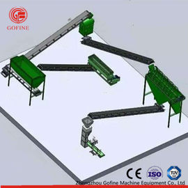 Toz Organik Gübre Üretim Hattı Yeşil Renk Güçlü Uyarlanabilirlik