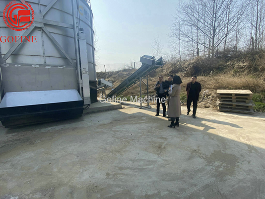 Çekilebilir Dikey Organik Gübre Fermantasyon Tankı Kanatlı Gübresi Rendering